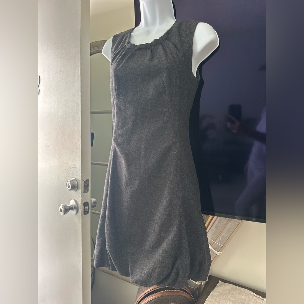D&G Silver Pleated Sheath Mini Dress